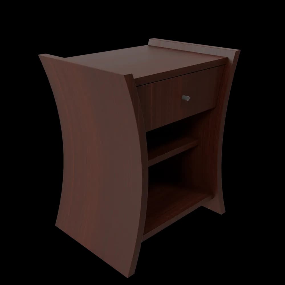 Bedside Table African Cherry thumbnail