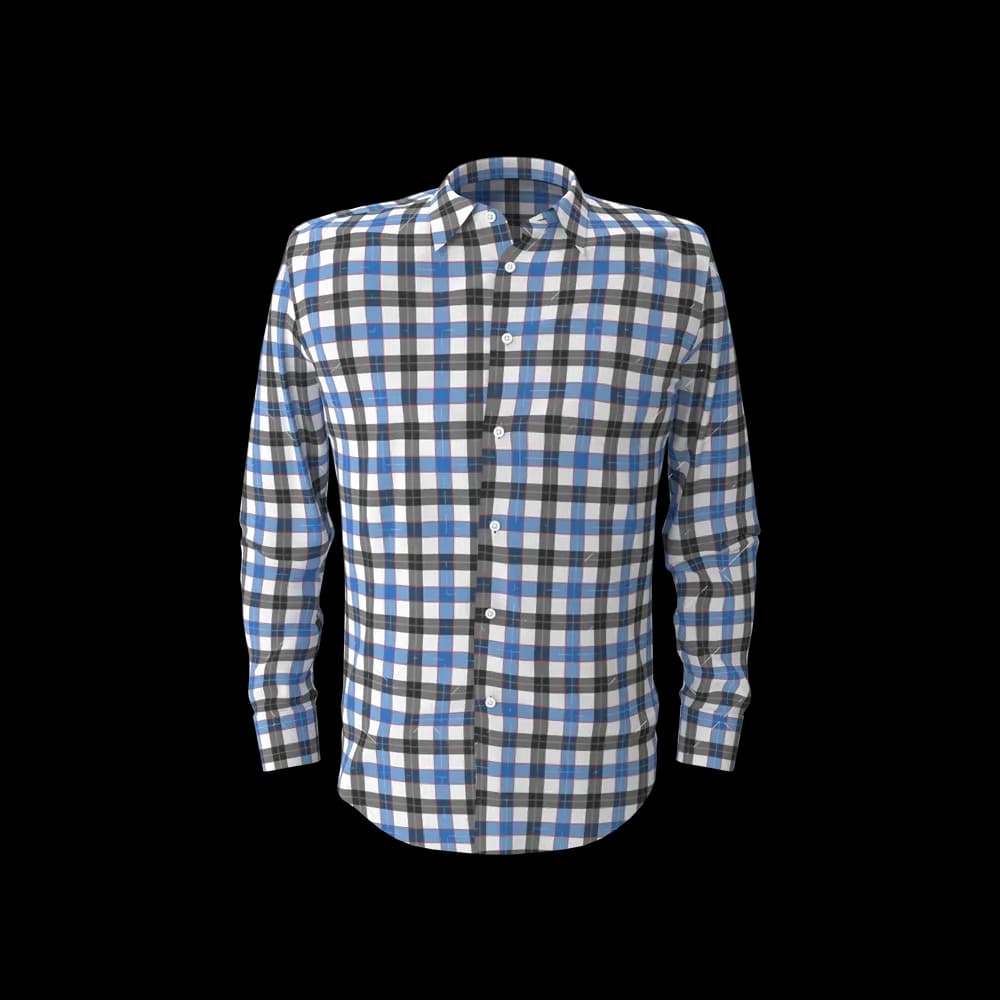 Blue & Black Check Shirt thumbnail