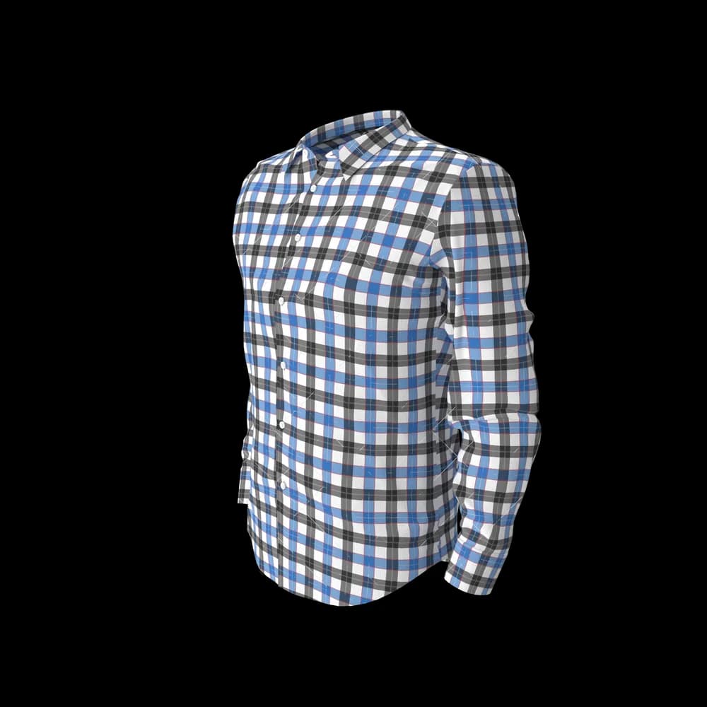 Blue & Black Check Shirt thumbnail