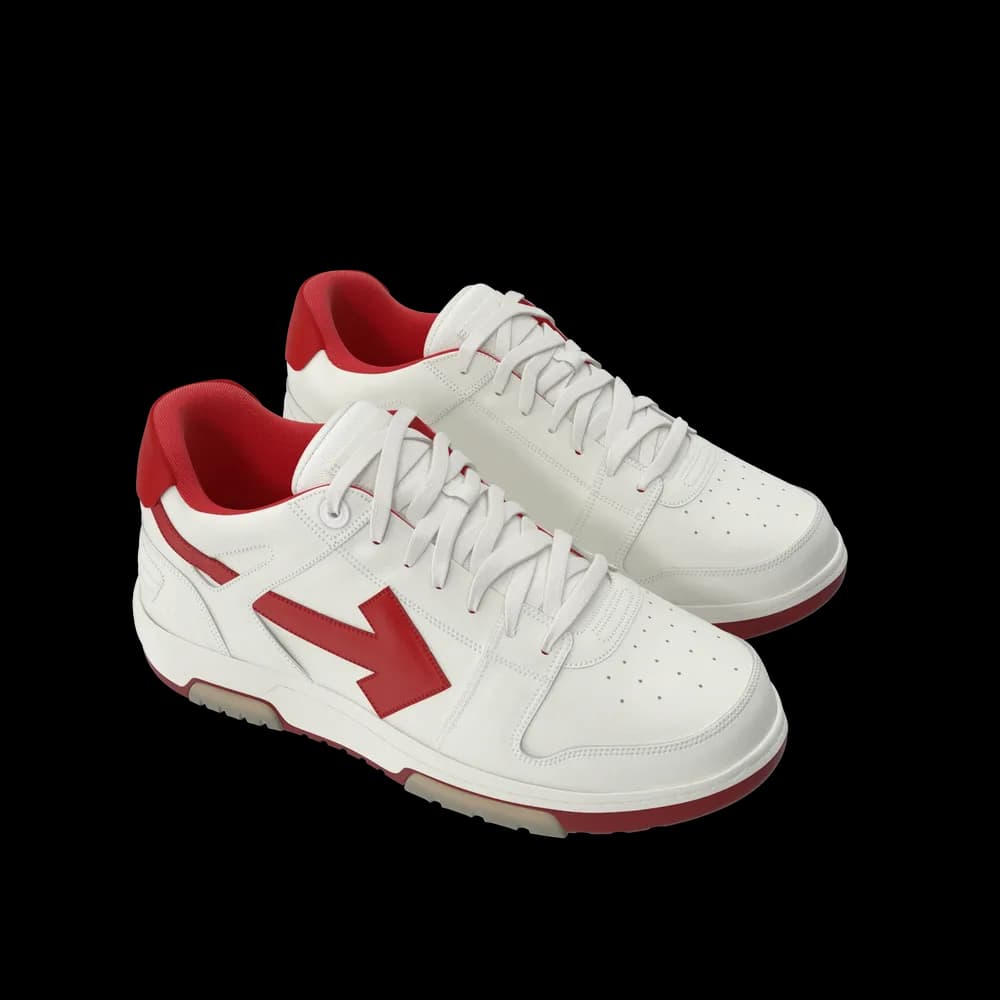 Sports Sneakers Off White & Red thumbnail